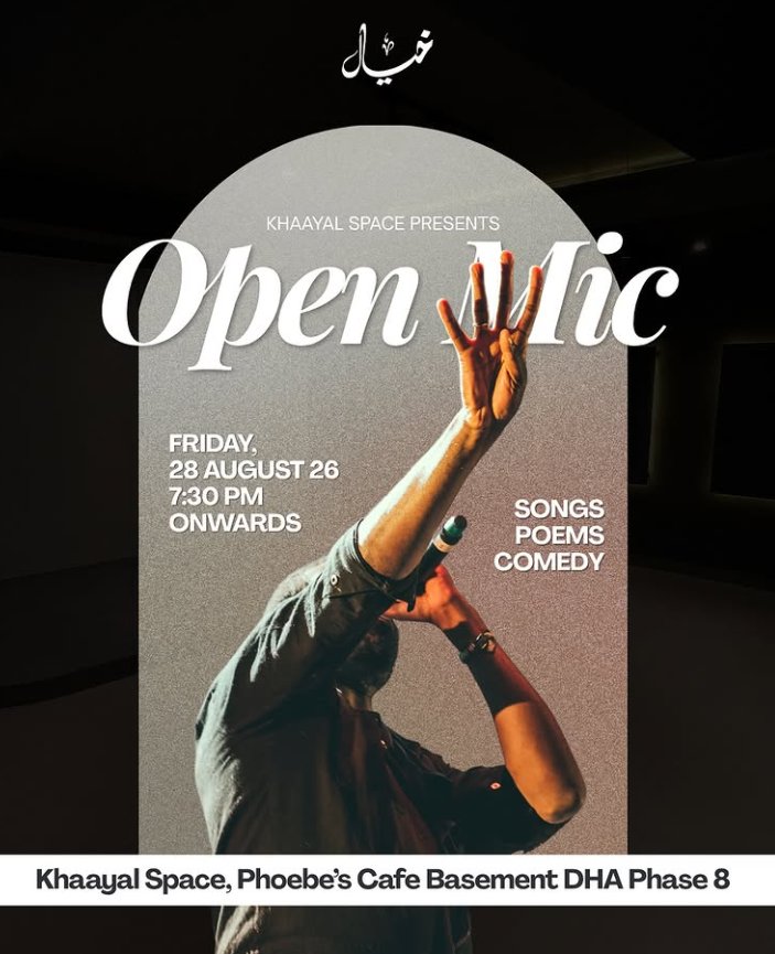Khayal Open Mic poster