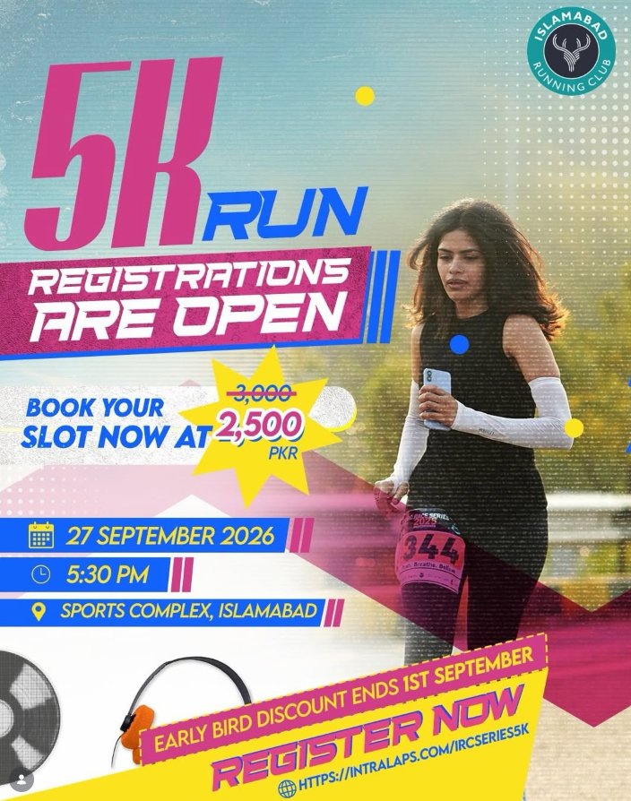 Islamabad 5km Community Road Race poster