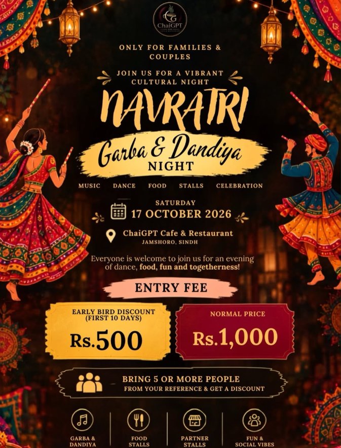 Navratri Garba & Dandiya Night poster