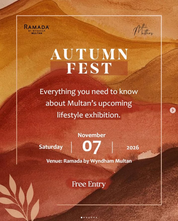 Autumn Fest — Multan's Lifestyle Exhibition poster