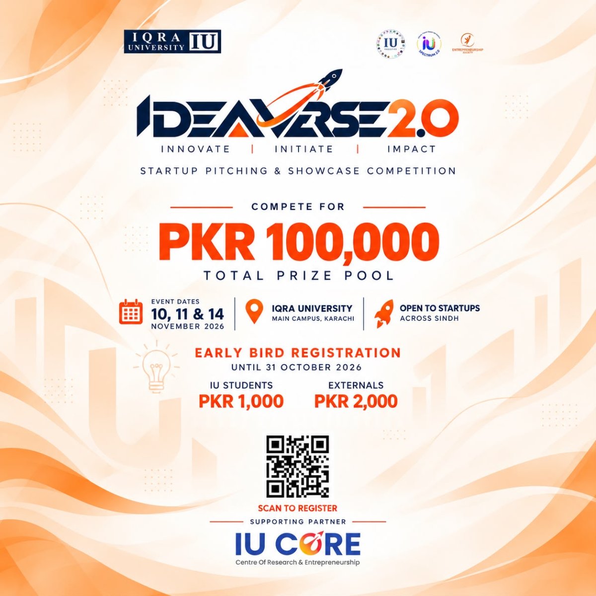 Ideaverse 2.0 - Startup Pitching and Showcase Competition poster