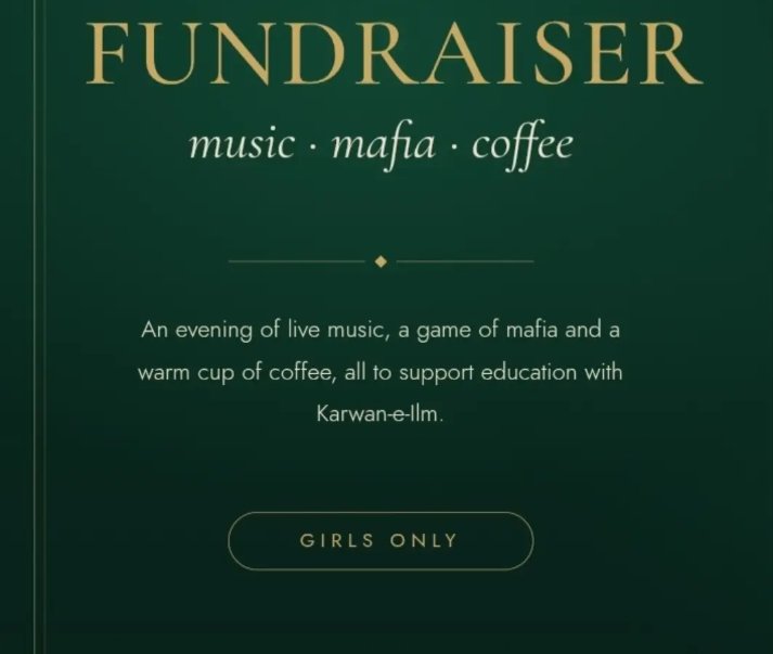 Café Fundraising: Music • Mafia • Coffee poster
