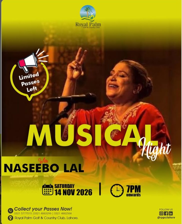 Musical Night with Naseebo Lal poster